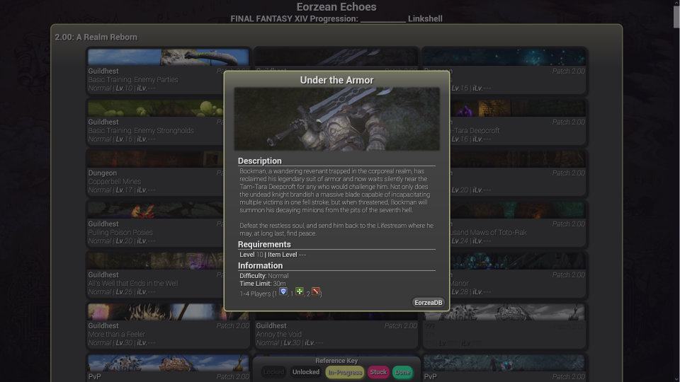 Image of a gray site laid out in a grid, with an overlay window open in front of it.